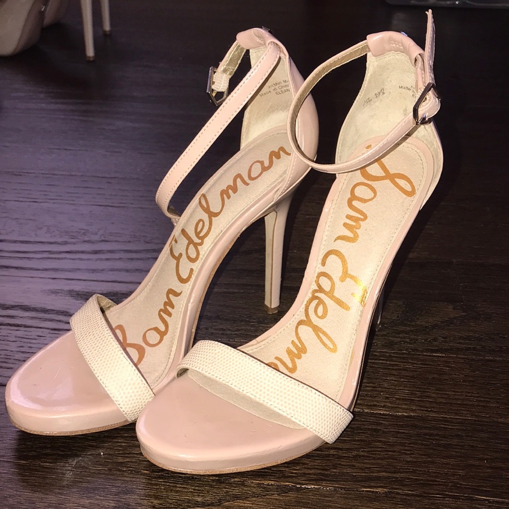 Sam Edelman (Arielle Sandal) Patten Leather Heel
